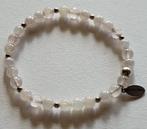 Nieuw: PAULA ROSE Armband / Armbandje ROZENKWARTS / Zilver, Met bedels of kralen, Verzenden, Nieuw, Roze