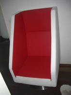 Gelderland Jan des Bouvrie leren akoestische Fauteuil, Huis en Inrichting, Fauteuils, Ophalen, Gebruikt, 75 tot 100 cm, Metaal