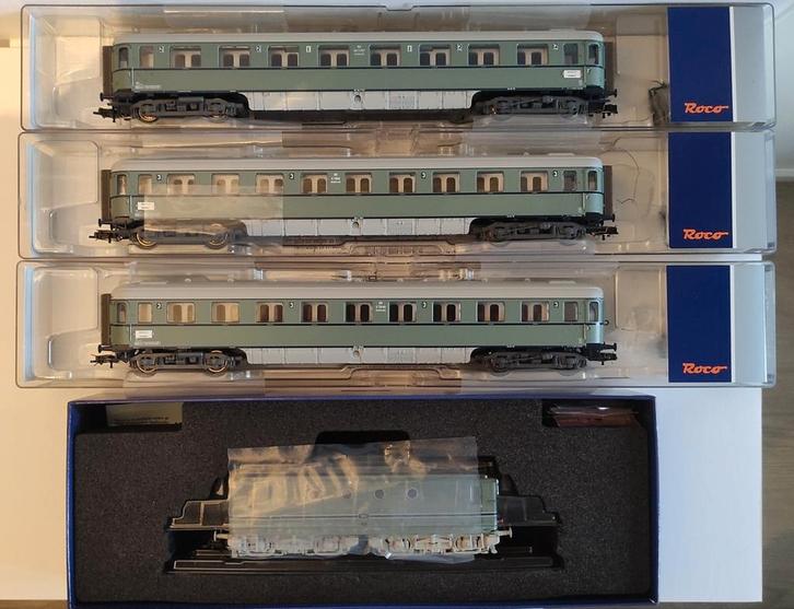 Roco H0 NS Set Digitaal - 72365 NS1101 + wagons.Nieuw staat., Hobby en Vrije tijd, Modeltreinen | H0, Zo goed als nieuw, Wagon