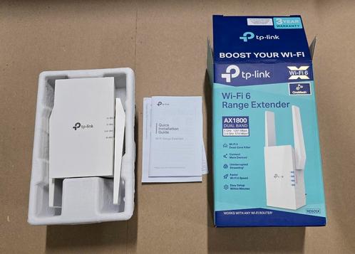 TP-Link RE605X WiFi 6 Range Extender, Computers en Software, Netwerk switches, Zo goed als nieuw, Ophalen of Verzenden