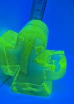 Uranium Glas Engel Kaarsenhouder, Antiek en Kunst, Ophalen of Verzenden