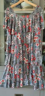 Laagjes jurk uit Frankrijk. Maat 42-44, Kleding | Dames, Grote Maten, Ophalen of Verzenden, Zo goed als nieuw, Zwart, Jurk