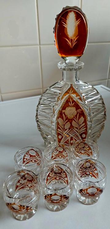 Art Deco Likeurkaraf met Glaasjes, ca. 1930 beschikbaar voor biedingen