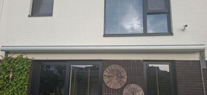 Groot Zonnescherm - 510x290 cm, Tuin en Terras, Zonneschermen, Gebruikt, Knikarmscherm, Elektrisch, Ophalen of Verzenden