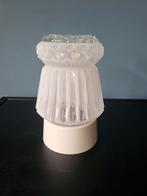 Vintage plafondlamp/plafonniere glas, Ophalen of Verzenden, Zo goed als nieuw, Glas