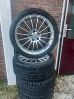 Mercedes AMG 18 inch velgen met winterbanden 245/45/18, Auto-onderdelen, 18 inch, Banden en Velgen, Personenwagen, Gebruikt