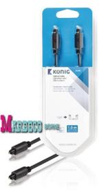 Optische Audiokabel, König Toslink male kabel, 1 meter, Audio, Tv en Foto, Audiokabels en Televisiekabels, König, Nieuw, Optische kabel
