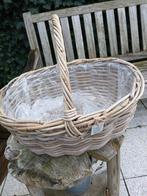 Nieuwe grote rieten mand voor planten., Ophalen, Mand, Rond, Nieuw