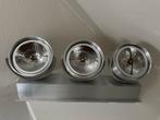 Plafond lamp met 3 spots, Metaal of Aluminium, Ophalen of Verzenden, Zo goed als nieuw, Led
