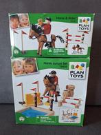 PlanToys Paardenset - Horse & Rider + Horse Jumps Set, Ophalen, Nieuw, Overige typen