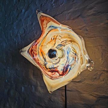 Vintage Murano glazen wandlamp. beschikbaar voor biedingen