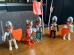 5 ridders met attributen - Playmobil, Ophalen of Verzenden, Gebruikt