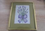 geborduurd lavendel (zelf ingelijst), Ophalen of Verzenden, Gebruikt, Overige typen