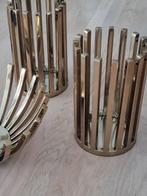 Colmore windlicht set met schaal brons kleur, Huis en Inrichting, Woonaccessoires | Kandelaars en Kaarsen, Overige materialen