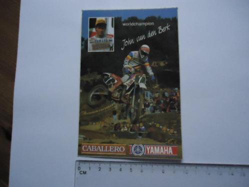 sticker oud Motorcross JOHN vd BERK Worldchampion Yamaha, Verzamelen, Stickers, Zo goed als nieuw, Bedrijf of Vereniging, Verzenden