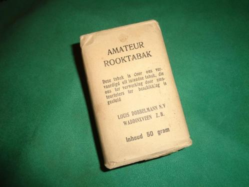 Oorlog wo2 Dobbelmann Amateur rook tabak 50 gram, Verzamelen, Militaria | Tweede Wereldoorlog, Landmacht, Nederland, Verzenden