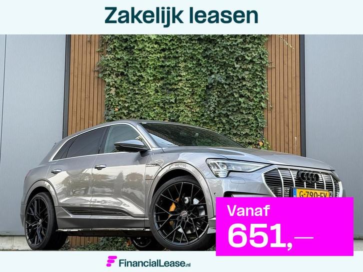 Audi E-tron E-tron 55 quattro advanced 95 kWh PANO|LEDER|23, Auto's, Audi, Bedrijf, Lease, Financial lease, e-tron, ABS, Achteruitrijcamera