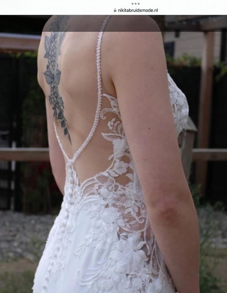 Enzoani Omari Trouwjurk mt 36/38, Kleding | Dames, Trouwkleding en Trouwaccessoires, Gedragen, Trouwjurk, Wit, Ophalen
