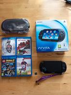 PS Vita OLED (PCH-1004) + 4 Games, nieuwe Hoes & CIB, Ophalen of Verzenden, Zo goed als nieuw, Zwart, Met games