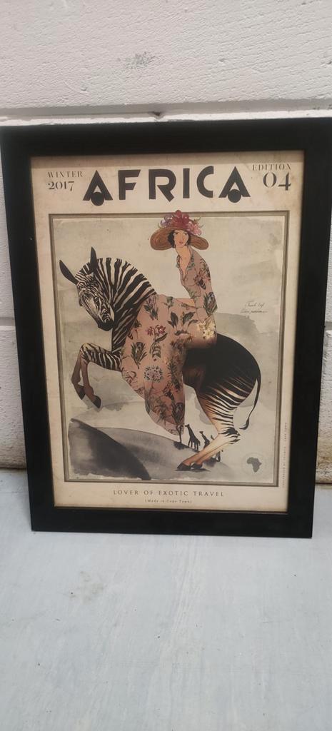 Afrika Winter 2017 Editie 04 Ingelijste Print, Antiek en Kunst, Kunst | Tekeningen en Foto's, Ophalen of Verzenden