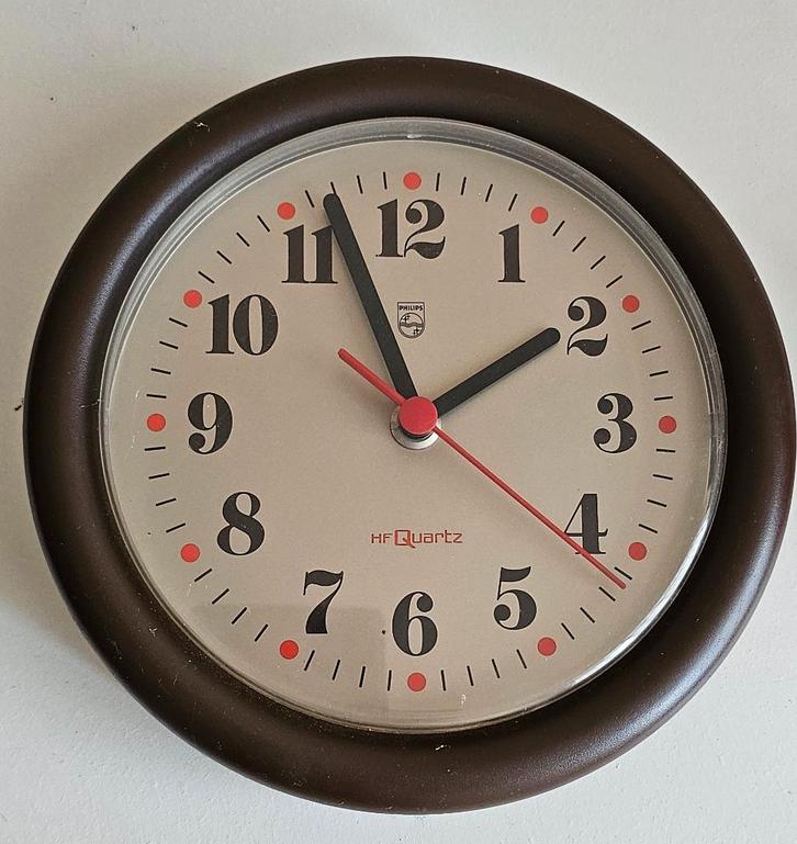 Vintage Philips HR 5476 Quartz klok, Antiek en Kunst, Curiosa en Brocante, Ophalen of Verzenden