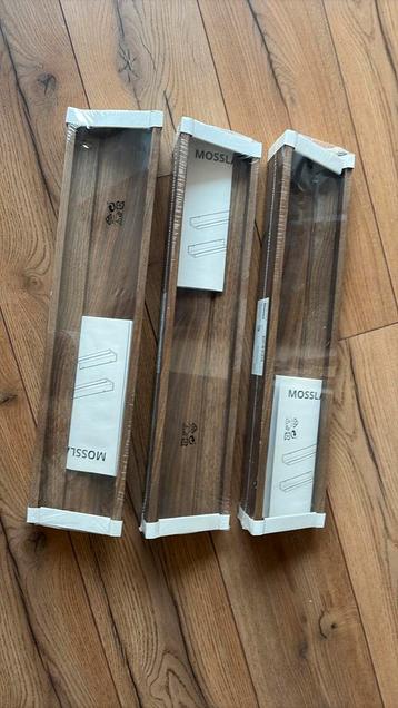 3 wandplanken Ikea Mosslanda nieuw