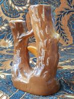Mooi oud Engels Hornsea vaasje met eekhoorn en boom 11,8 cm., Antiek en Kunst, Antiek | Vazen, Ophalen of Verzenden