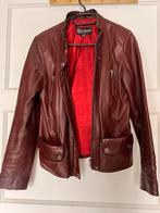 Bordeaux leren jasje, dames, maat M, Ophalen of Verzenden