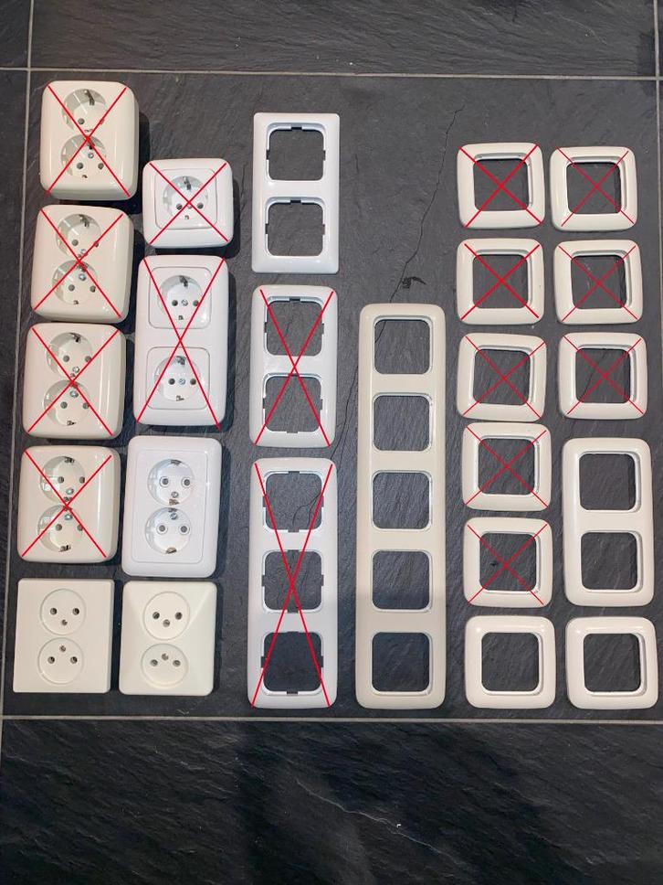 Schakelmateriaal,Berker,Busch Jaeger,Niko,Jung,Peha,ABB1175, Doe-het-zelf en Verbouw, Elektra en Kabels, Gebruikt, Overige typen