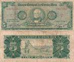 Costa Rica 5 colones 1967 - VF/F, Verzenden, Midden-Amerika, Los biljet