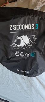 Quechua 2 Seconds 3 Persoons  Tent, Caravans en Kamperen, Tenten, Ophalen, Gebruikt, Tot en met 3