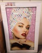 Glasschilderij van Ter Halle met louis vuitton dame, Ophalen, Schilderij, 75 cm of meer