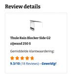 2 THULE RAINBLOCKERS G2 250S, Tuin en Terras, Tuinhuizen, Ophalen, Zo goed als nieuw