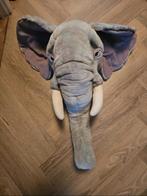 Grote Pluche Olifant Wanddecoratie - Zo Goed Als Nieuw, Ophalen, Zo goed als nieuw, Olifant