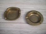 2 massieve geel koper asbakken, Ophalen of Verzenden, Koper
