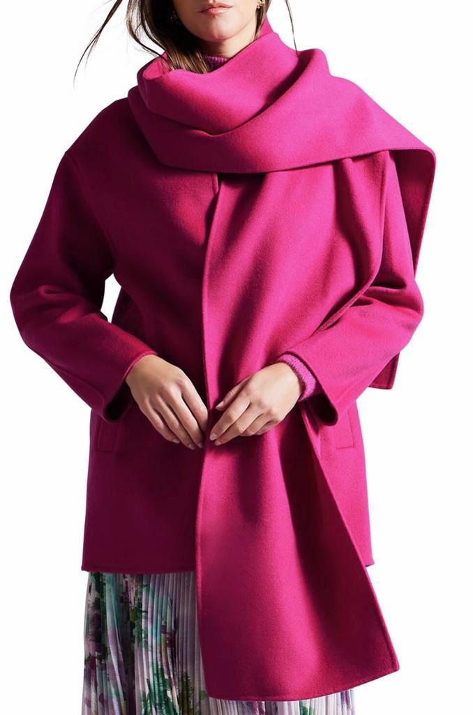 Ted Baker ; nieuwe roze jas met sjaal mt 40, Kleding | Dames, Jassen | Winter, Nieuw, Maat 38/40 (M), Roze, Verzenden