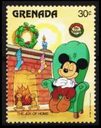 DISNEY, Grenada 1986, Mickey - Kerst, postfris., Postzegels en Munten, Postzegels | Thematische zegels, Ophalen of Verzenden, Postfris