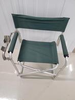 Groene visstoel met hengelhouder, Caravans en Kamperen, Kampeermeubelen, Ophalen of Verzenden, Campingstoel
