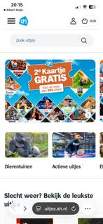 Spaarkaarten actie AH voor uitjes, Tickets en Kaartjes, Drie personen of meer, Kortingskaart