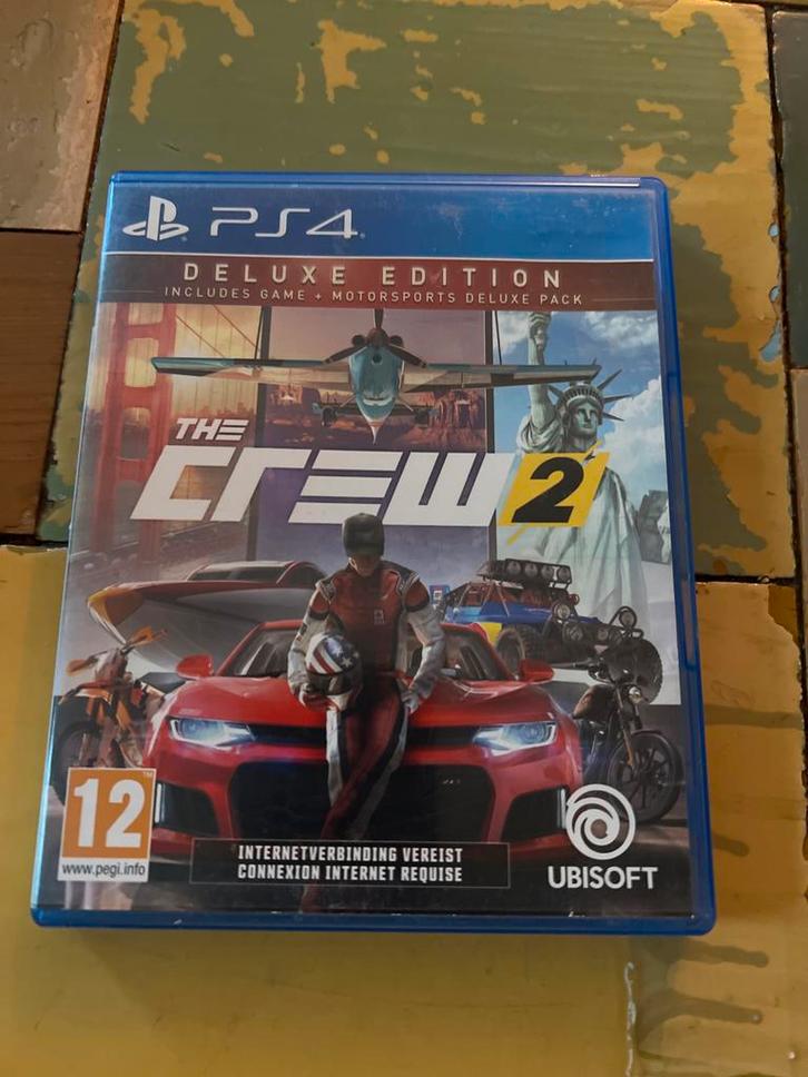 The Crew 2 - PS4 Deluxe Edition, Spelcomputers en Games, Games | Sony PlayStation 4, Gebruikt, Racen en Vliegen, 1 speler, Vanaf 12 jaar
