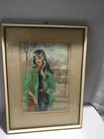 schilderij potlood tekening., Antiek en Kunst, Kunst | Schilderijen | Klassiek, Ophalen