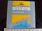 sticker sikkens yachtpaints logo akzo, Verzamelen, Verzenden, Zo goed als nieuw, Merk