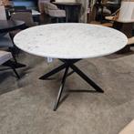 Ronde Wit Marmeren Eettafel Tomochi 120 cm Light & Living, Huis en Inrichting, Tafels | Eettafels, Ophalen, Light & Living, .