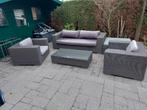 Luxe loungeset met bijhorende kussens, Bezorging mogelijk, Tuin en Terras, Tuinsets en Loungesets, Wicker, Bank, Gebruikt, Ophalen of Verzenden