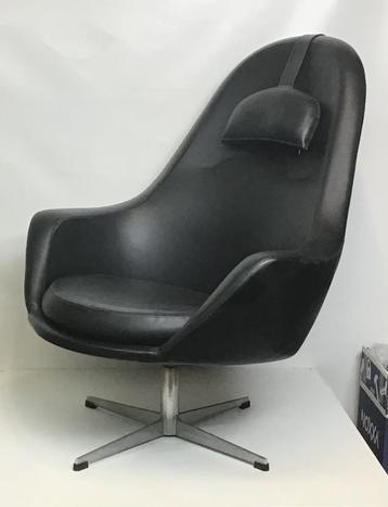 Vintage kunstleer draaifauteuil  Dutch design Pastoe beschikbaar voor biedingen