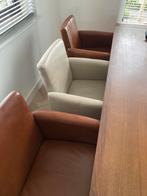 Leren eetkamerstoelen, W.Schillig, Eijerkamp, Huis en Inrichting, Ophalen, Zo goed als nieuw, Overige kleuren, Leer