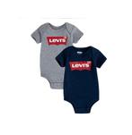 Levi's 2-pack rompertjes 0-12 mnd nieuw