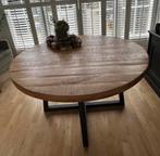Ronde eettafel mango, Ophalen, Zo goed als nieuw, Rond, 100 tot 150 cm