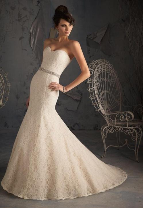Geweldige nieuwe Mori Lee bruidsjurk mt 34/36, Kleding | Dames, Trouwkleding en Trouwaccessoires, Nieuw, Trouwjurk, Wit, Ophalen of Verzenden