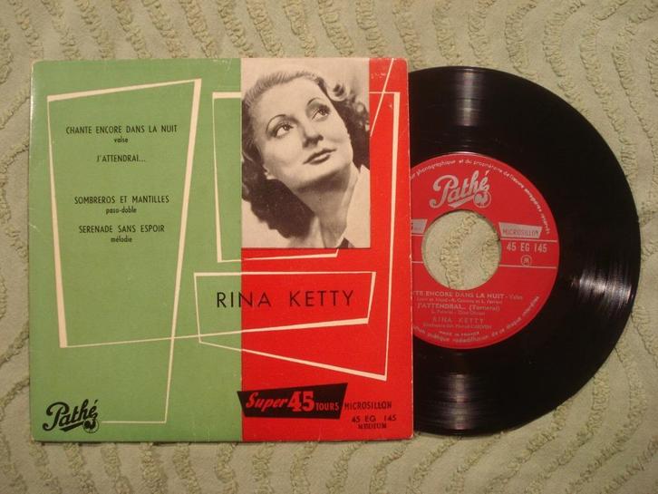 Rina Ketty 7" Vinyl EP: ‘Chante encore dans la nuit’ (Fr), Cd's en Dvd's, Vinyl Singles, EP, Pop, 7 inch, Ophalen of Verzenden